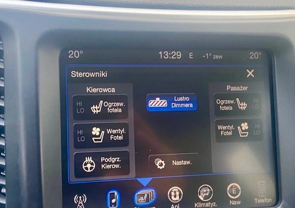 Jeep Cherokee cena 79000 przebieg: 148000, rok produkcji 2016 z Warszawa małe 277